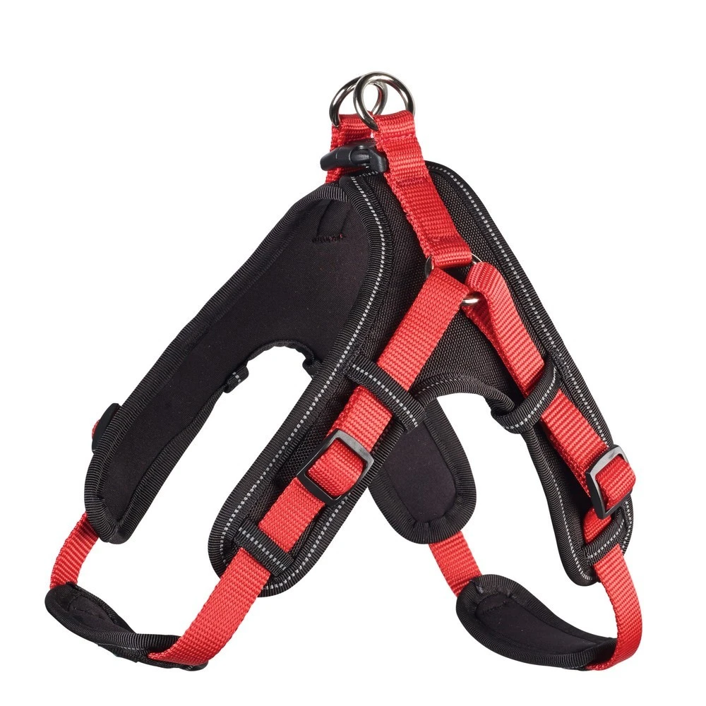 Hunter Vario Quick hundesele Rød L mave 67-80 cm - nem og sikker komfort